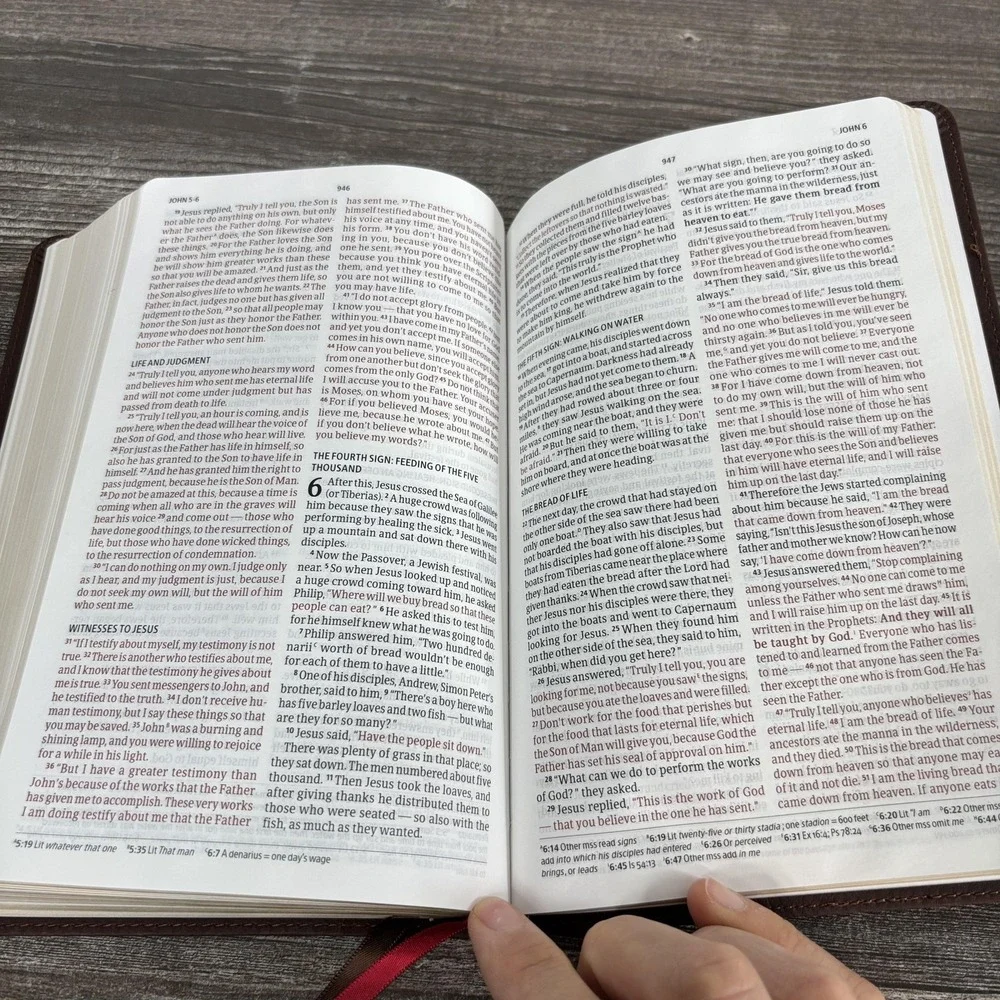 Holy Bible CSB Christian Standard Brown LeatherTouch UltraThin Holman Text